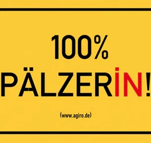 100% Pälzerin Aufkleber
