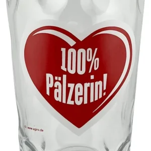 100% Pälzerin! Dubbeglas 0,5 L