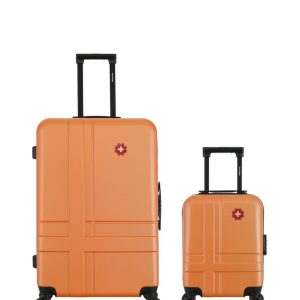 2er-Pack Hartschalenkoffer: Großer Koffer und Kosmetikkoffer USTER