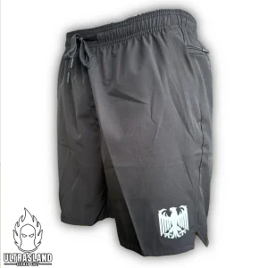 Deutschland Shorts Schwarz –  Kurze Hose Weißer Adler