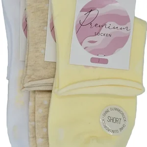 Damen Socke Kurzschaft Rollrand 3 Paar (36995)