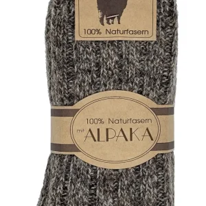 Übergrößen Alpaka Socken 35% Alpaka 100% Natur 2 Paar Gr. ab 43 bis 50 (6543)