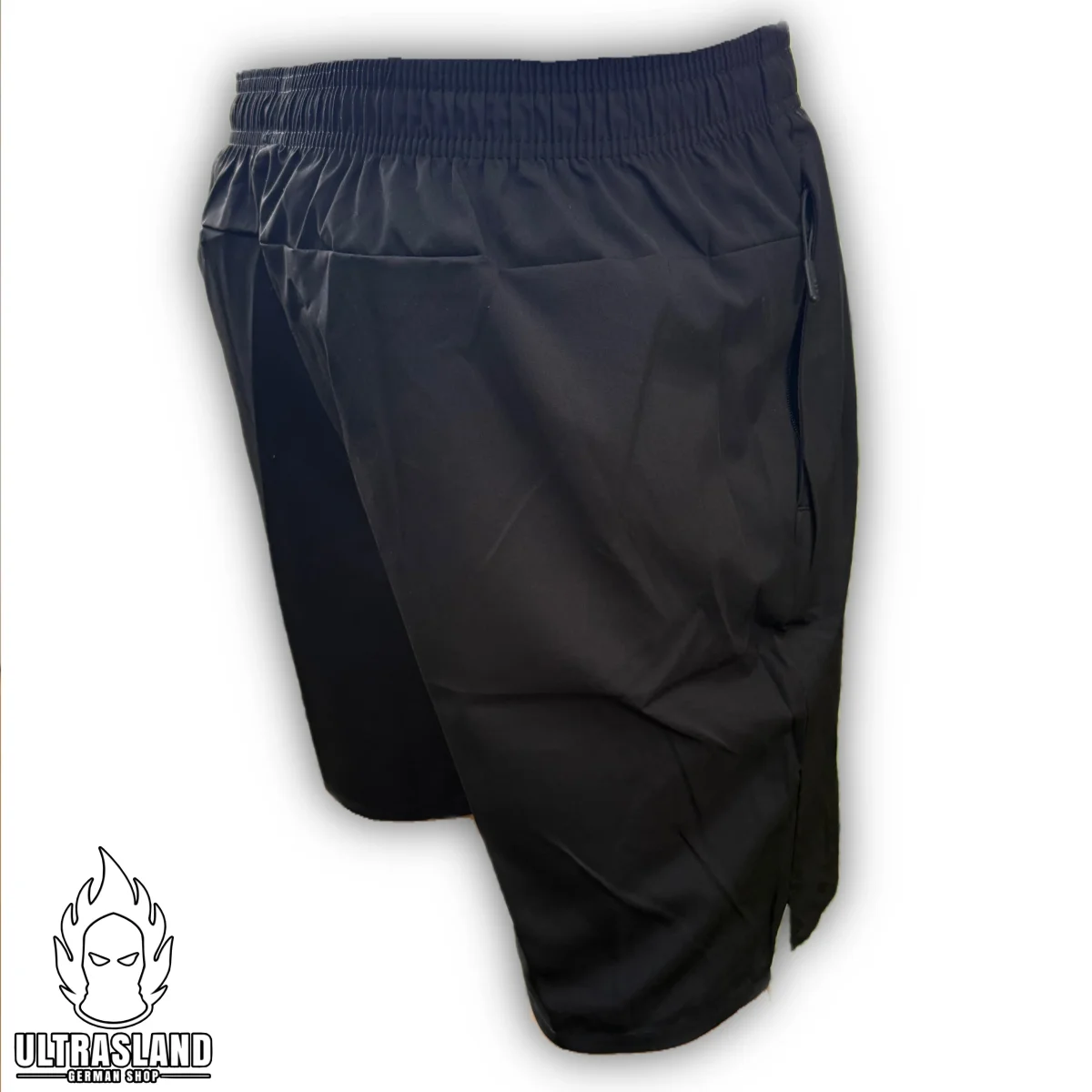 Deutschland Shorts Schwarz – Kurze Hose Weißer Adler – Bild 6