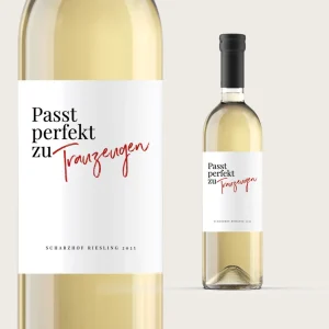 Flaschenetikett “Passt perfekt zu …”