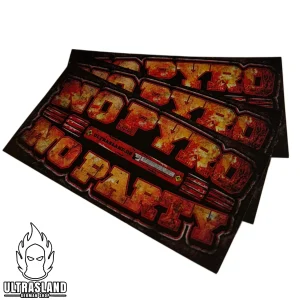 No Pyro No Party Aufkleber