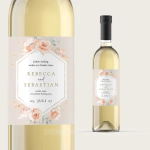 Flaschenetiketten “Pampas & Flowers”