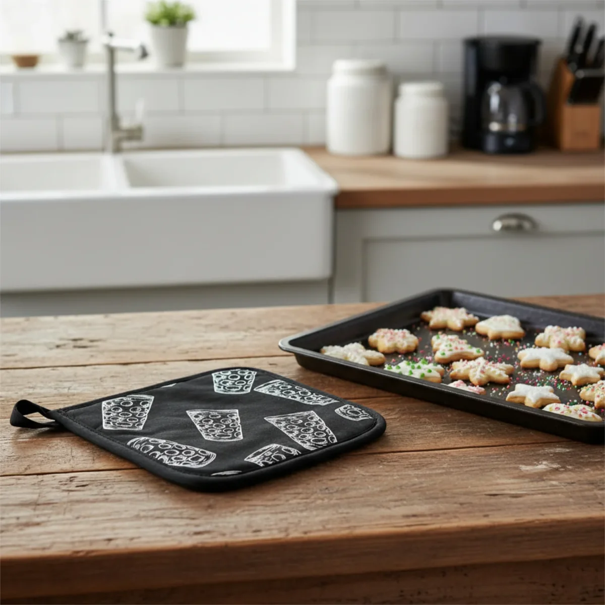 Dubbeglas Topflappen (1 Stück) – Bild 3