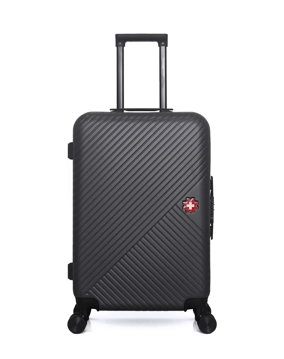 3er-Pack Hartschalenkoffer: Mittelgroßer Koffer, Handgepäck und Kosmetikkoffer SPIEZ – Bild 3