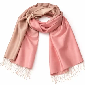 Seidenschal Larina Rosa und Beige