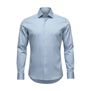 Never Laundry, Slim Fit, Baumwolle, uni, hellblau