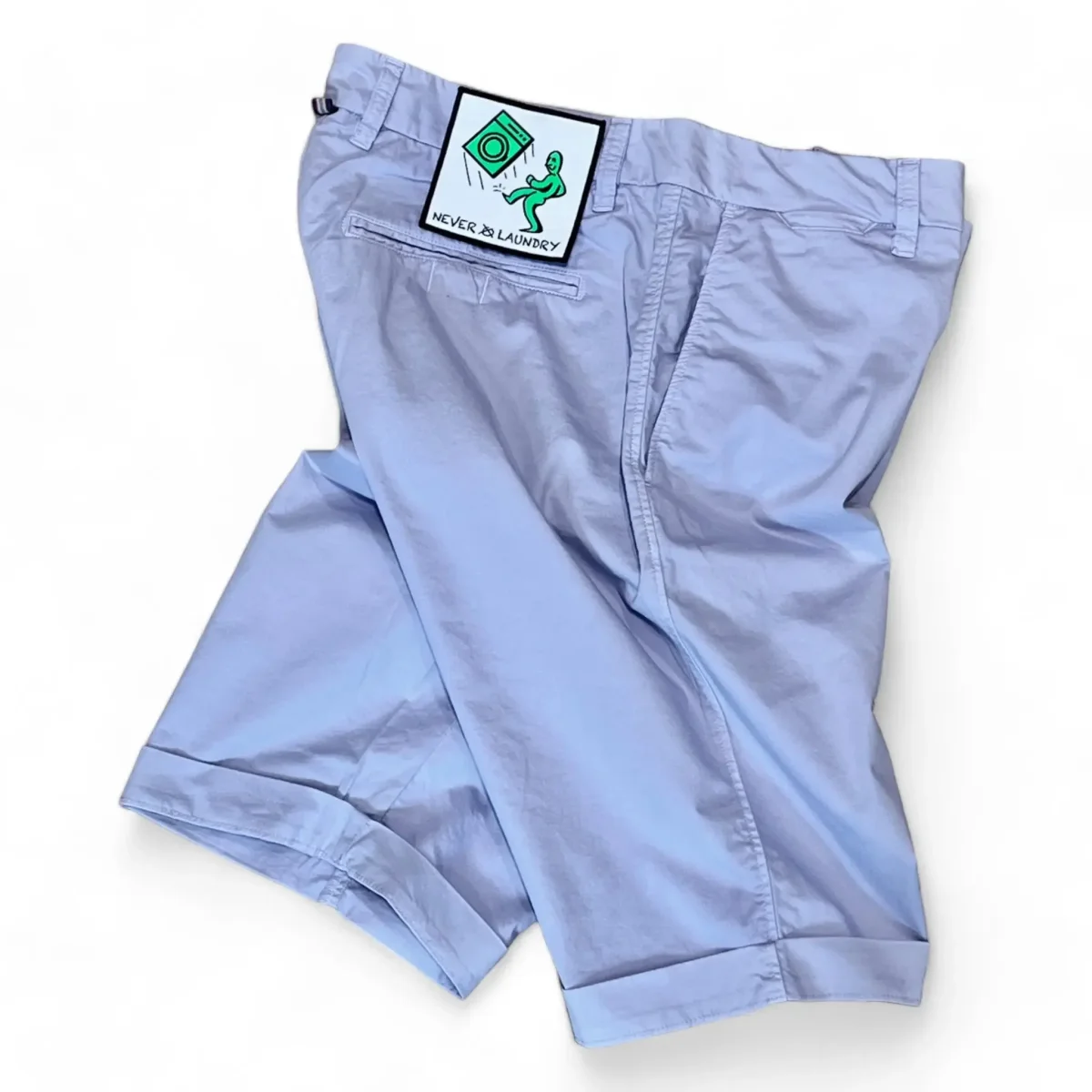 Never Laundry, Windsor Shorts, Baumwolle-Elasthan, flieder