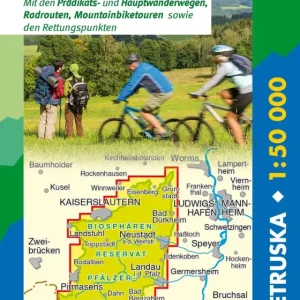 Biosphärenreservat Pfälzerwald Wanderkarte 1:50.000 - mit App