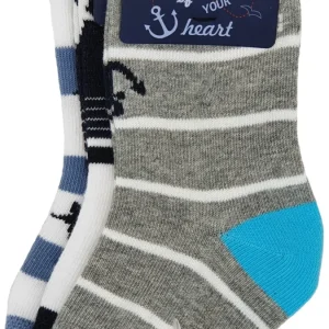 Kinder Kurzsocke Gr. 23-38 Maritim 3 Paar (55166)
